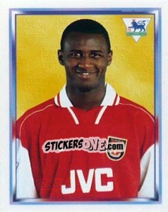 Sticker Patrick Vieira - Premier League Inglese 1997-1998 n. 15 - Merlin