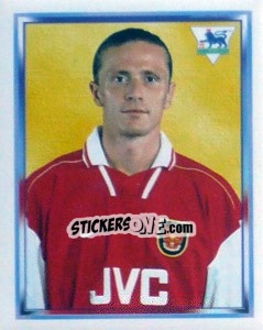 Cromo Emmanuel Petit - Premier League Inglese 1997-1998 - Merlin