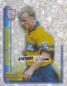 Figurina Dennis Bergkamp (Superstar) - Premier League Inglese 1997-1998 - Merlin