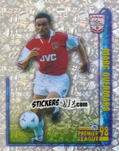 Sticker Marc Overmars (Hotshot) - Premier League Inglese 1997-1998 - Merlin