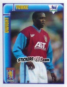 Figurina Dwight Yorke (Top Scorer) - Premier League Inglese 1997-1998 - Merlin