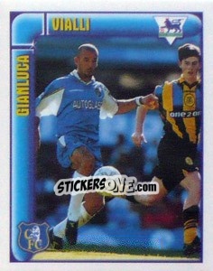 Sticker Gianluca Vialli (Top Scorer) - Premier League Inglese 1997-1998 n. 127 - Merlin