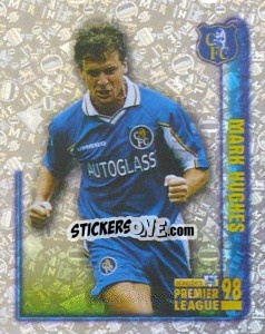 Sticker Mark Hughes (Hotshot) - Premier League Inglese 1997-1998 - Merlin