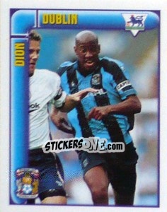 Sticker Dion Dublin (Top Scorer) - Premier League Inglese 1997-1998 - Merlin