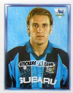 Sticker Darren Huckerby - Premier League Inglese 1997-1998 - Merlin