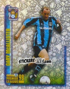 Figurina Gary McAllister (Superstar) - Premier League Inglese 1997-1998 - Merlin