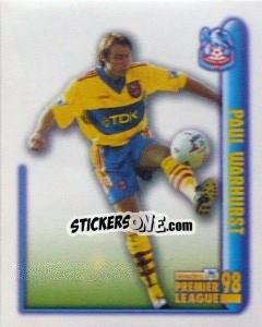 Sticker Paul Warhurst (Hotshot) - Premier League Inglese 1997-1998 - Merlin