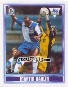 Figurina Martin Dahlin (Blackburn Rovers) - Premier League Inglese 1997-1998 - Merlin