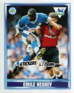 Cromo Emile Heskey (Leicester City) - Premier League Inglese 1997-1998 - Merlin