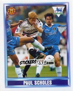 Sticker Paul Scholes (Manchester United) - Premier League Inglese 1997-1998 n. 248 - Merlin