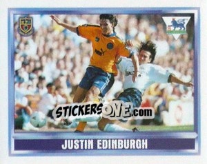 Cromo Justin Edinburgh (Tottenham Hotspur) - Premier League Inglese 1997-1998 - Merlin