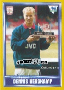Sticker Dennis Bergkamp (Arsenal) - Premier League Inglese 1997-1998 n. 250 - Merlin