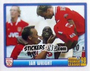 Cromo Ian Wright (Arsenal) - Premier League Inglese 1997-1998 - Merlin