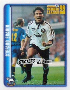 Sticker Stefano Eranio (Derby County) - Premier League Inglese 1997-1998 n. 255 - Merlin