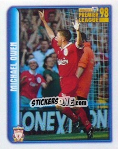 Figurina Michael Owen (Liverpool) - Premier League Inglese 1997-1998 - Merlin