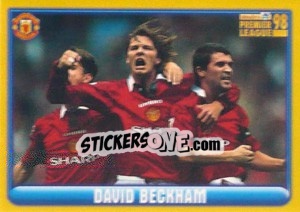 Figurina David Beckham (Manchester United) - Premier League Inglese 1997-1998 - Merlin