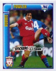Figurina Robbie Fowler (Top Scorer) - Premier League Inglese 1997-1998 - Merlin