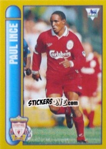 Figurina Paul Ince (International Player) - Premier League Inglese 1997-1998 - Merlin