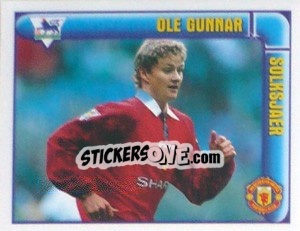 Sticker Ole Gunnar Solskjaer (Top Scorer) - Premier League Inglese 1997-1998 - Merlin