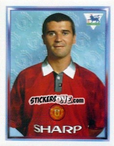Figurina Roy Keane - Premier League Inglese 1997-1998 - Merlin