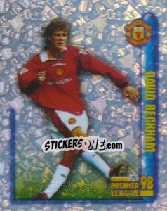 Sticker David Beckham (Hotshot) - Premier League Inglese 1997-1998 - Merlin