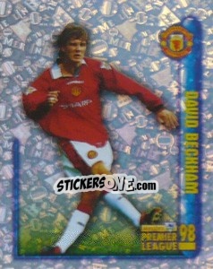 Cromo David Beckham (Hotshot) - Premier League Inglese 1997-1998 - Merlin