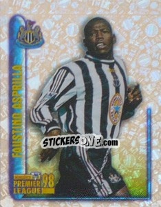 Sticker Faustino Asprilla (Superstar) - Premier League Inglese 1997-1998 - Merlin