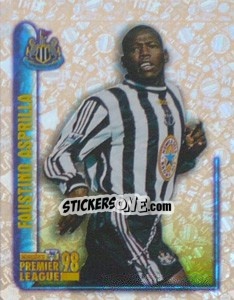 Figurina Faustino Asprilla (Superstar) - Premier League Inglese 1997-1998 - Merlin