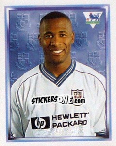 Sticker Les Ferdinand - Premier League Inglese 1997-1998 - Merlin
