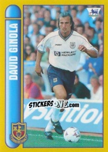 Sticker David Ginola (International Player) - Premier League Inglese 1997-1998 n. 454 - Merlin