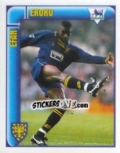 Sticker Efan Ekoku (Top Scorer) - Premier League Inglese 1997-1998 n. 485 - Merlin