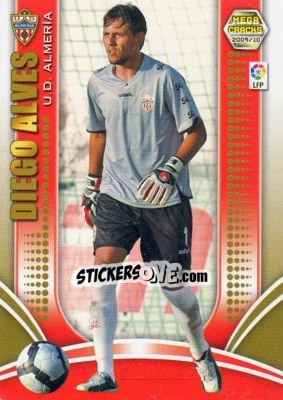 Cromo Diego Alves - Liga BBVA 2009-2010. Megacracks - Panini