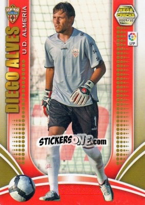 Figurina Diego Alves - Liga BBVA 2009-2010. Megacracks - Panini