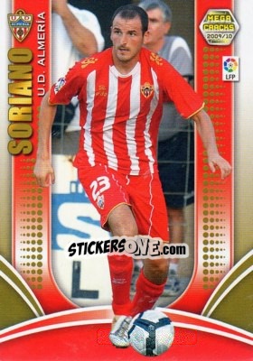Sticker Soriano - Liga BBVA 2009-2010. Megacracks - Panini