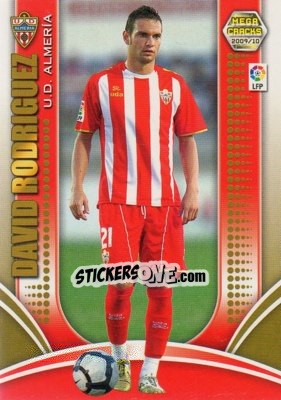 Sticker David Rodriguez - Liga BBVA 2009-2010. Megacracks - Panini