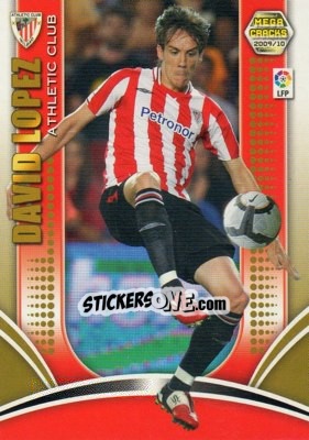 Cromo David Lopez - Liga BBVA 2009-2010. Megacracks - Panini