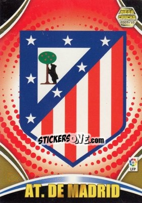 Sticker Emblema - Liga BBVA 2009-2010. Megacracks n. 37 - Panini