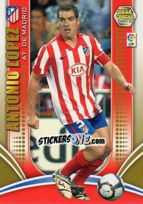 Sticker Antonio Lopez - Liga BBVA 2009-2010. Megacracks n. 44 - Panini