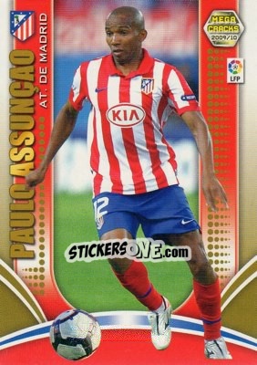 Sticker Paulo Assuncao - Liga BBVA 2009-2010. Megacracks n. 45 - Panini