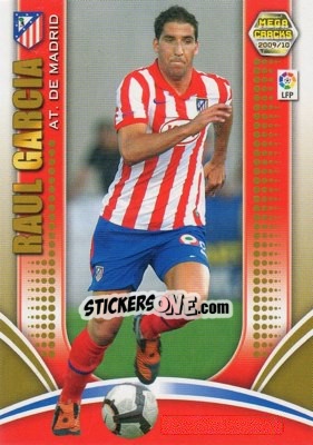 Cromo Raul Garcia - Liga BBVA 2009-2010. Megacracks - Panini