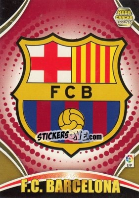 Sticker Emblema - Liga BBVA 2009-2010. Megacracks - Panini