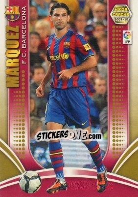 Cromo Rafael Marquez - Liga BBVA 2009-2010. Megacracks - Panini