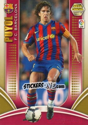 Sticker Puyol - Liga BBVA 2009-2010. Megacracks n. 59 - Panini