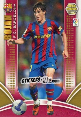 Sticker Bojan Krkic - Liga BBVA 2009-2010. Megacracks n. 71 - Panini