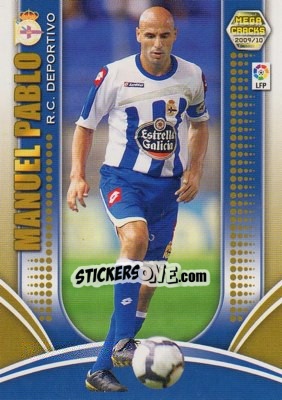 Sticker Manuel Pablo - Liga BBVA 2009-2010. Megacracks n. 75 - Panini