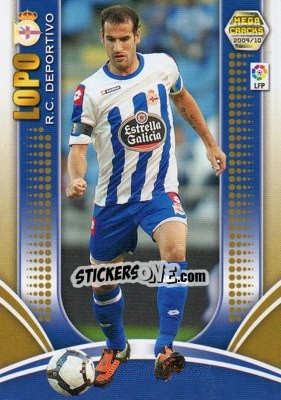 Figurina Lopo - Liga BBVA 2009-2010. Megacracks - Panini