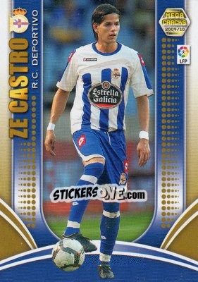 Cromo Ze Castro - Liga BBVA 2009-2010. Megacracks - Panini