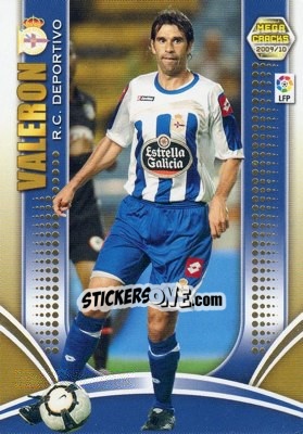 Sticker Valeron - Liga BBVA 2009-2010. Megacracks - Panini