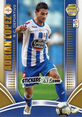 Sticker Adrian Lopez - Liga BBVA 2009-2010. Megacracks - Panini