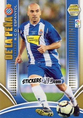 Sticker De La Pena - Liga BBVA 2009-2010. Megacracks - Panini